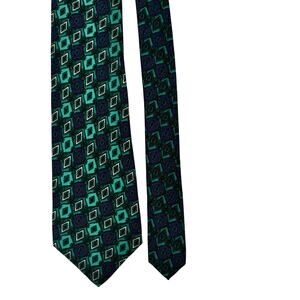 Vintage Gianni Versace Couture Rare Teal & Pruple Neck Tie Status Print Luxury